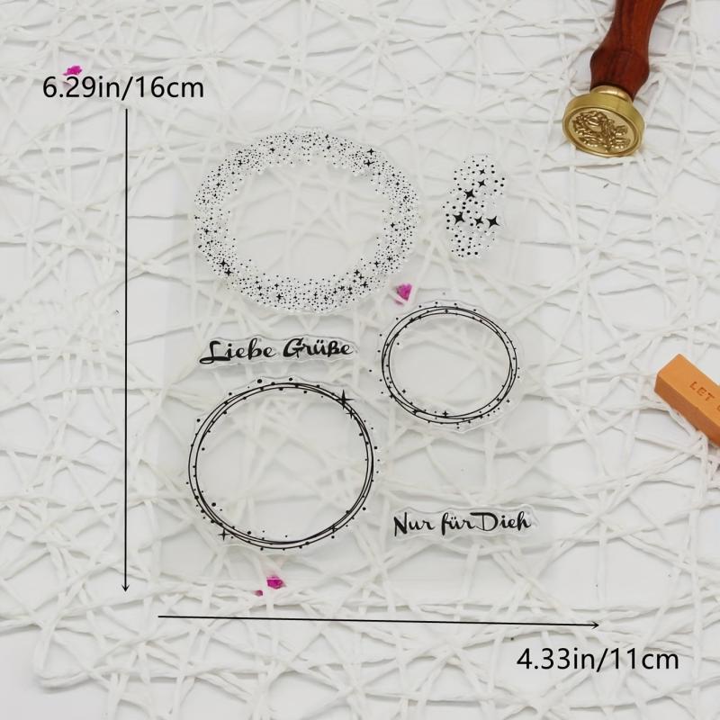 1pc DIY Silicone Transparent Stamp for Background Creation