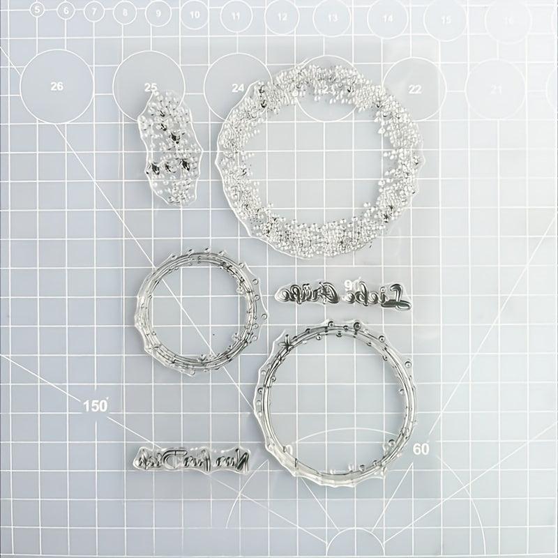 1pc DIY Silicone Transparent Stamp for Background Creation