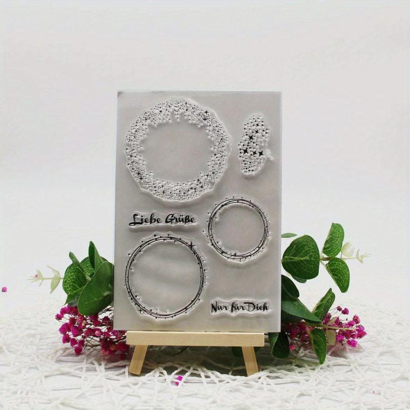 1pc DIY Silicone Transparent Stamp for Background Creation