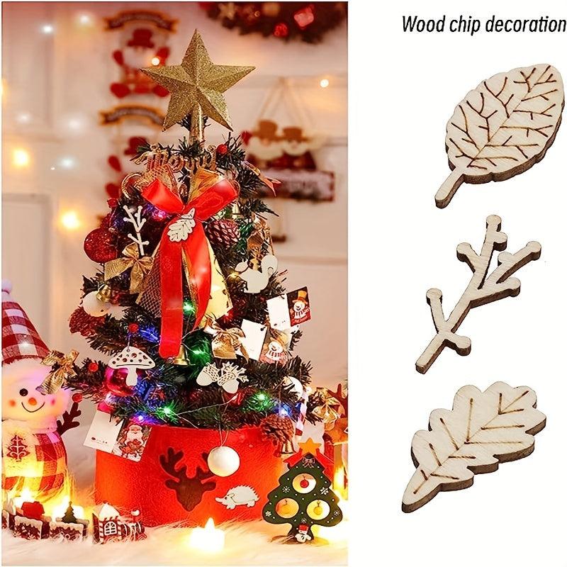 50pcs DIY Wooden Slice Animals And Plants Unfinished Wooden Slices