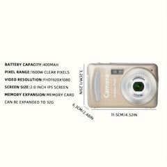 XJ03 Kids Camera 1080P Compact Portable Digital Toy Camera
