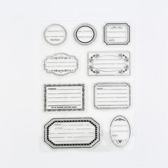 Transparent Cartoon Label Stamp for Scrapbooking