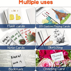 Blank Playing Cards 54pcs Custom Card Deck Matte Finish for Kids and Adults