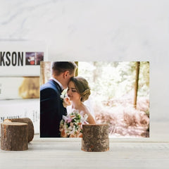 5-Piece Wooden Card Clip Table Holders for Wedding Parties