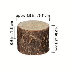 5-Piece Wooden Card Clip Table Holders for Wedding Parties