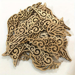40pcs Wooden Angel Wings for DIY Painting and Decorating