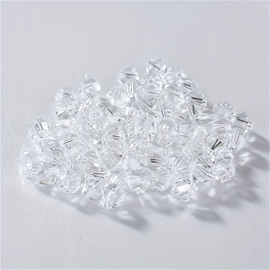 4mm Rhombus Glass Crystal Loose Beads DIY Jewelry Accessories