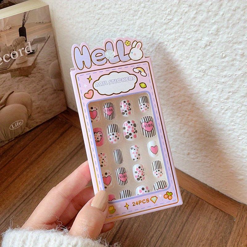 24pcs Children's Nail Art Stickers-Baby Princess Cartoon Self-adhesive