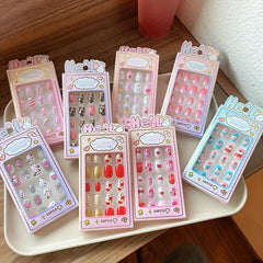 24pcs Children's Nail Art Stickers-Baby Princess Cartoon Self-adhesive