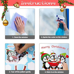 182pcs Christmas Window Decoration Stickers