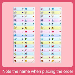 60pcs Name Tag Sticker Waterproof Personalized Labels for Children School Office
