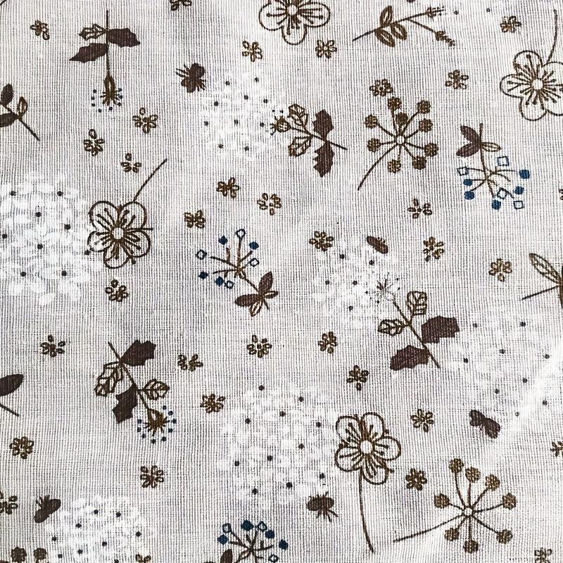 Cotton Linen Fabric for Home Textile and Patchwork - 19.6x70cm