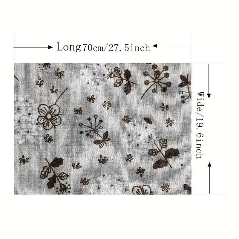 Cotton Linen Fabric for Home Textile and Patchwork - 19.6x70cm