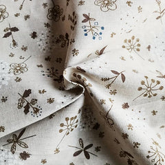Cotton Linen Fabric for Home Textile and Patchwork - 19.6x70cm