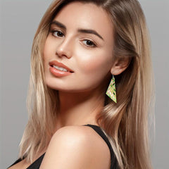 60pcs Unfinished Wooden Earrings Pendants DIY Kit
