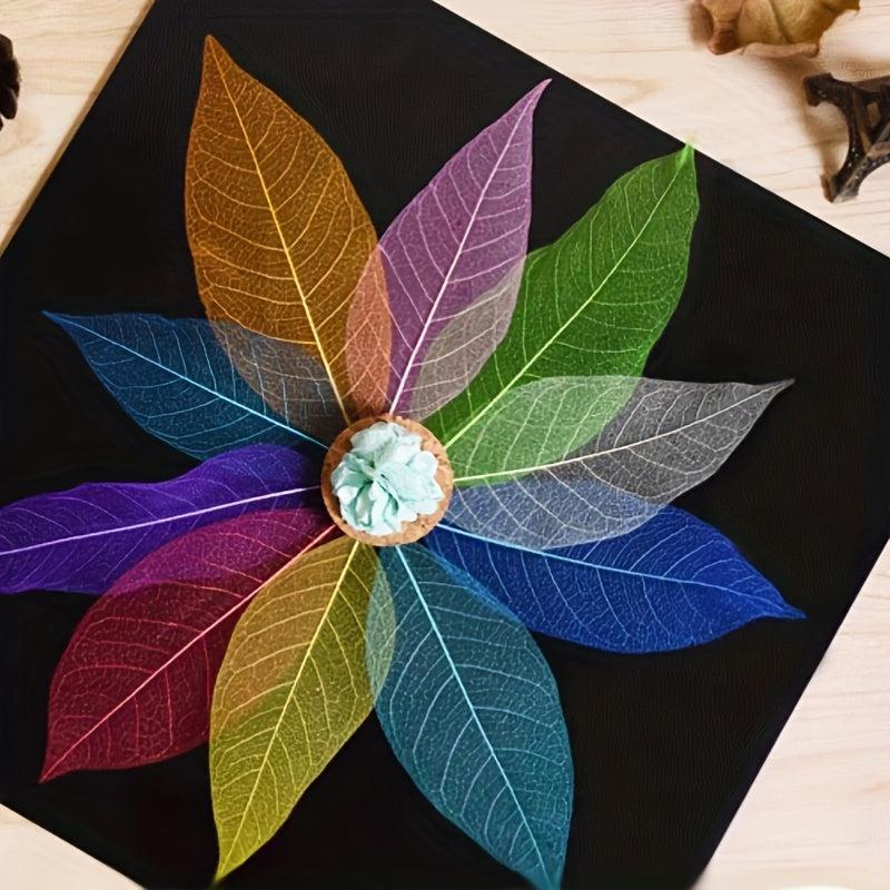 20pcs Natural Dried Leaves Crafting Scrapbooking