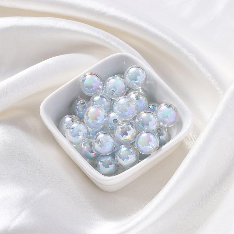 Colorful Acrylic Round Beads Set for Jewelry Making DIY