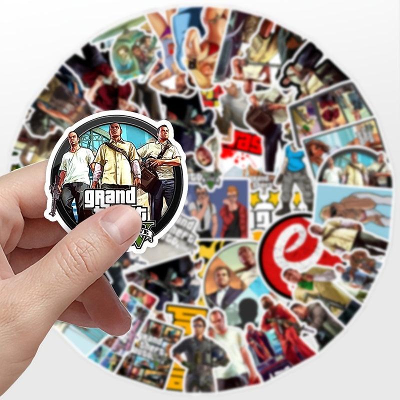 50pcs Game Doodle Waterproof Stickers Laptop Phone Skateboard