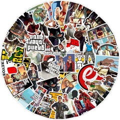 50pcs Game Doodle Waterproof Stickers Laptop Phone Skateboard