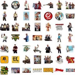 50pcs Game Doodle Waterproof Stickers Laptop Phone Skateboard