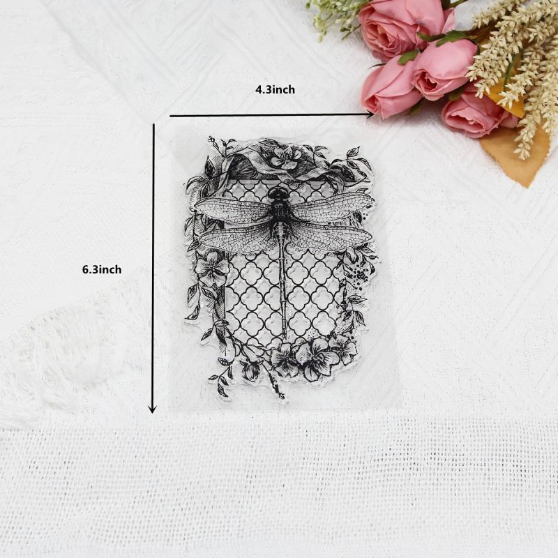 Dragonfly Silicone Clear Stamps - Creative Stamping Set