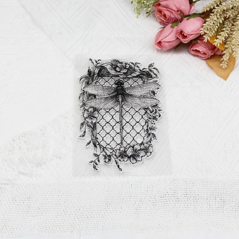Dragonfly Silicone Clear Stamps - Creative Stamping Set