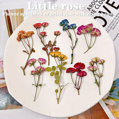 12pcs Rose Dry Embossing Resin Kit for DIY Art & Cake Decoration