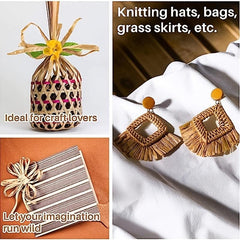 200m Decorative Rope Raffia Paper Ribbon DIY Crafts Christmas Decoration