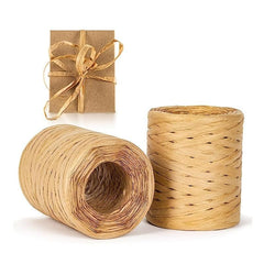 200m Decorative Rope Raffia Paper Ribbon DIY Crafts Christmas Decoration