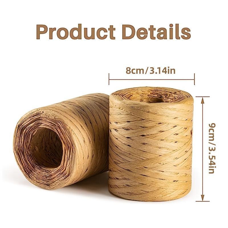 200m Decorative Rope Raffia Paper Ribbon DIY Crafts Christmas Decoration
