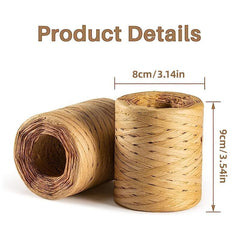 200m Decorative Rope Raffia Paper Ribbon DIY Crafts Christmas Decoration