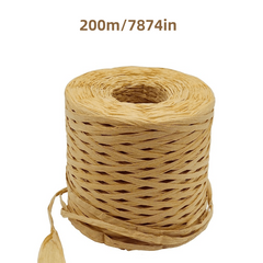 200m Decorative Rope Raffia Paper Ribbon DIY Crafts Christmas Decoration