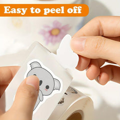 500pcs Koala Bear Vinyl Stickers Roll for Water Bottles Laptop Bike