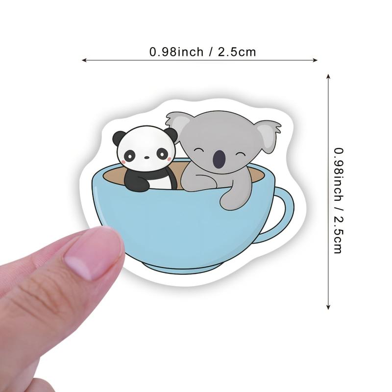 500pcs Koala Bear Vinyl Stickers Roll for Water Bottles Laptop Bike