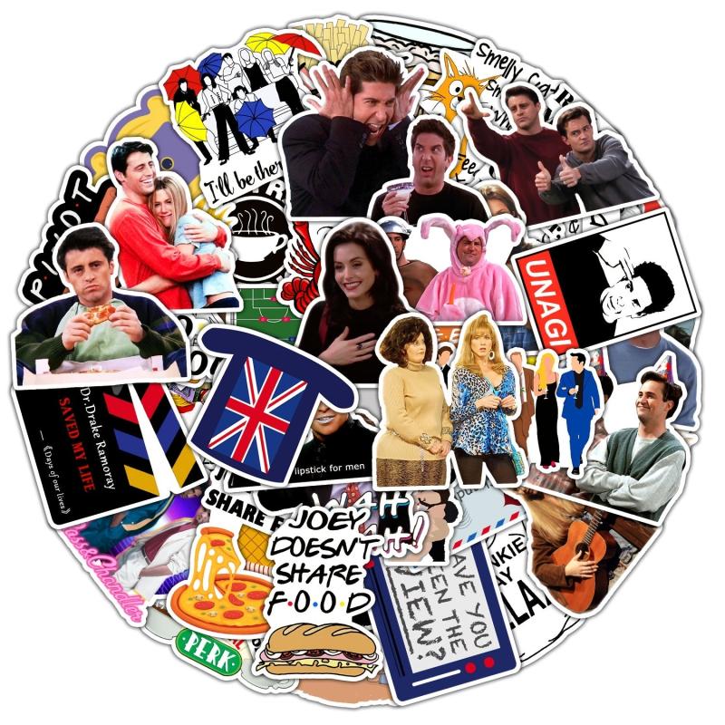 50pcs Waterproof Stickers DIY Creative Toys Laptop Skateboard Phone