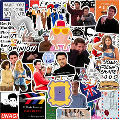 50pcs Waterproof Stickers DIY Creative Toys Laptop Skateboard Phone