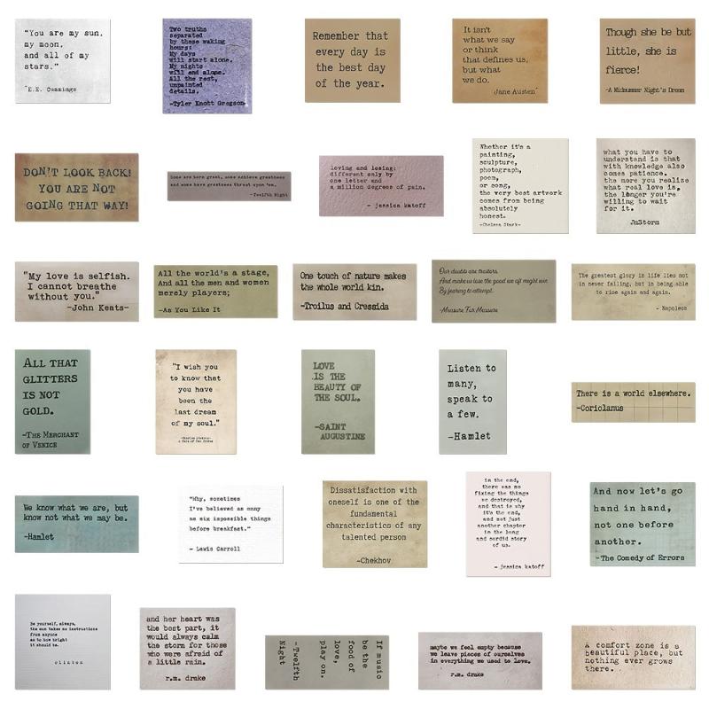 60 Celebrity Quote Stickers Waterproof Decals for Phone Laptop
