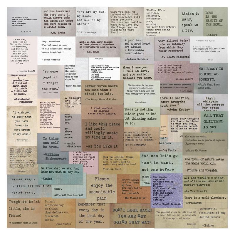 60 Celebrity Quote Stickers Waterproof Decals for Phone Laptop