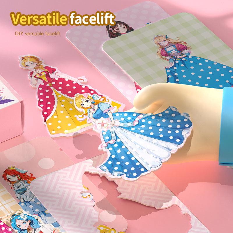 Magical Princess Sticker Book DIY Album With 280 Fabric Pieces