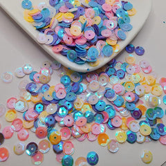 6mm 10g PVC Laser Sequins Bead Piece Clothing Jewelry Accessor