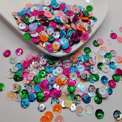 6mm 10g PVC Laser Sequins Bead Piece Clothing Jewelry Accessor