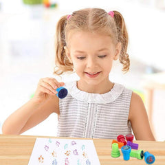 10pcs Assorted Stamps For Kids Self Inking Stampers For Arts And Crafts