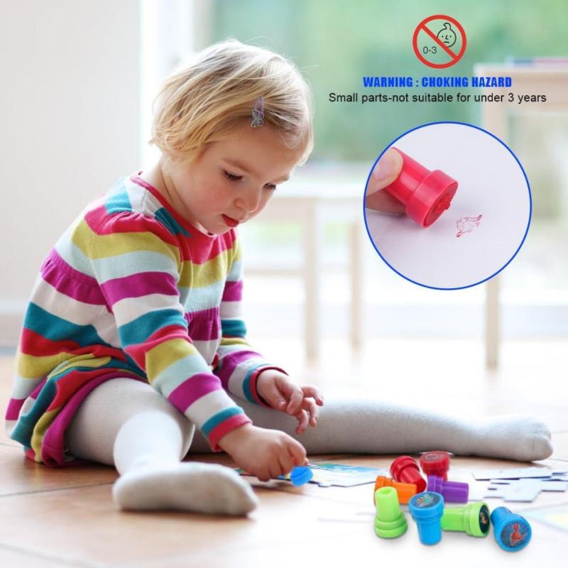 10pcs Assorted Stamps For Kids Self Inking Stampers For Arts And Crafts