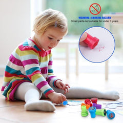 10pcs Assorted Stamps For Kids Self Inking Stampers For Arts And Crafts