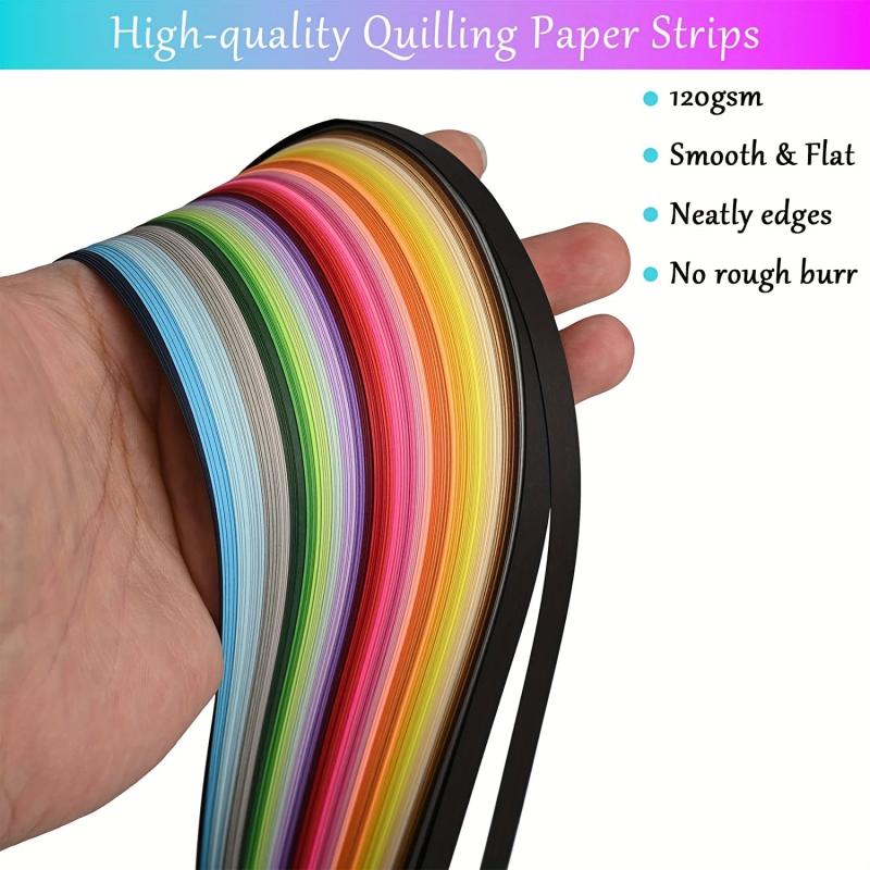 Paper Quilling Strips Set 1040 Strips 26 Colors Pack Of 4