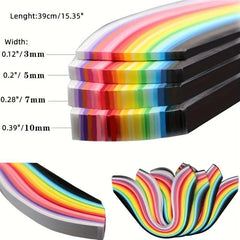 Paper Quilling Strips Set 1040 Strips 26 Colors Pack Of 4