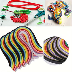 Paper Quilling Strips Set 1040 Strips 26 Colors Pack Of 4
