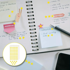540pcs Golden Stars Stickers for Reward Foil Teacher Supplies