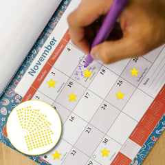 540pcs Golden Stars Stickers for Reward Foil Teacher Supplies