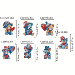 5D Diamond Painting DIY Teddy Bear 7pcs Set